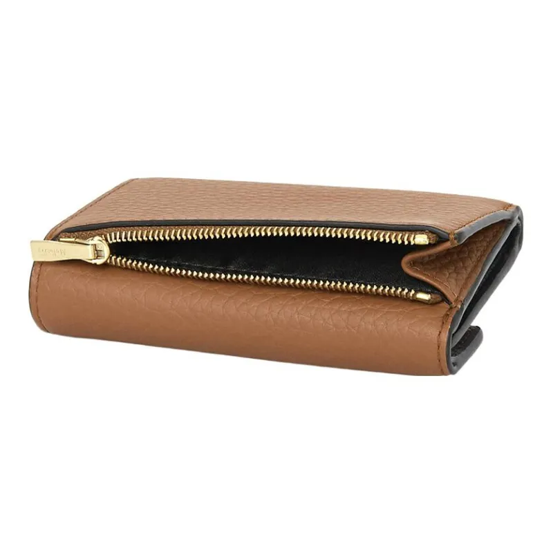 Mulberry Cow Leather Wallet Women's Brown-3
