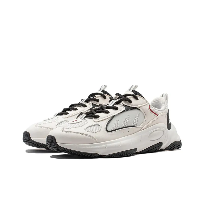 LiNing Wing Wind Anti Slip Wear Resistant Low Top Casual Shoes Men's Black White-3