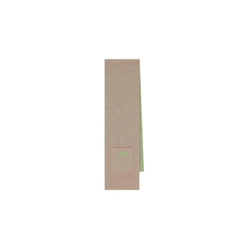 FENDI Logo Embroidered Reversible Scarf-0