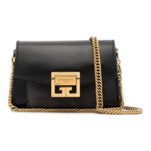 GIVENCHY Goatskin Handheld Shoulder Bag Crossbody Bag Extra Mini Women's Black