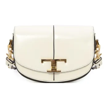 TOD'S Leather Handbag Shoulder Bag Women's White