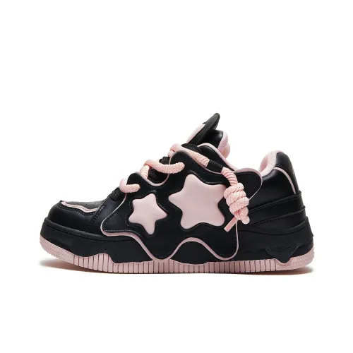 MQMS Starfish Collection Skateboard Shoes Unisex Low-Top Pink