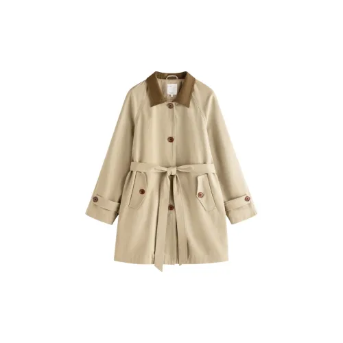 Inman Trench Coats Women's Light Khaki