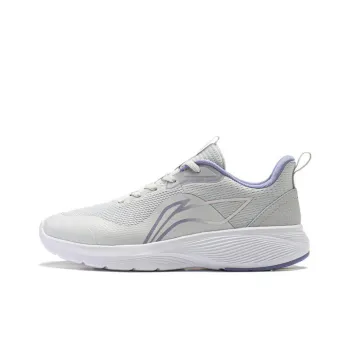 LINING Take A Dip Running Shoes Women's Low Top White Gray Purple