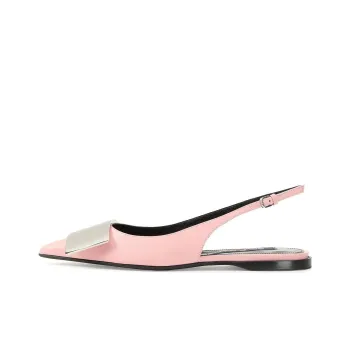 SERGIO ROSSI Miroir Leather Slingback Pumps