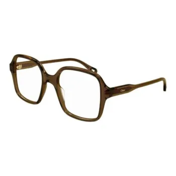 Chloe Acetate Square Eyeglass Frames Women's Brown