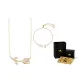 Gold Necklace+Bracelet