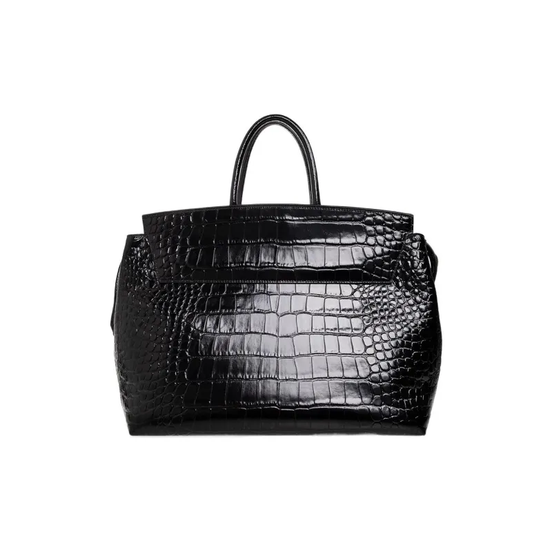 Burberry Patent Leather Calfskin Shoulder Bag Crossbody Bag Handbag Women's Black-2