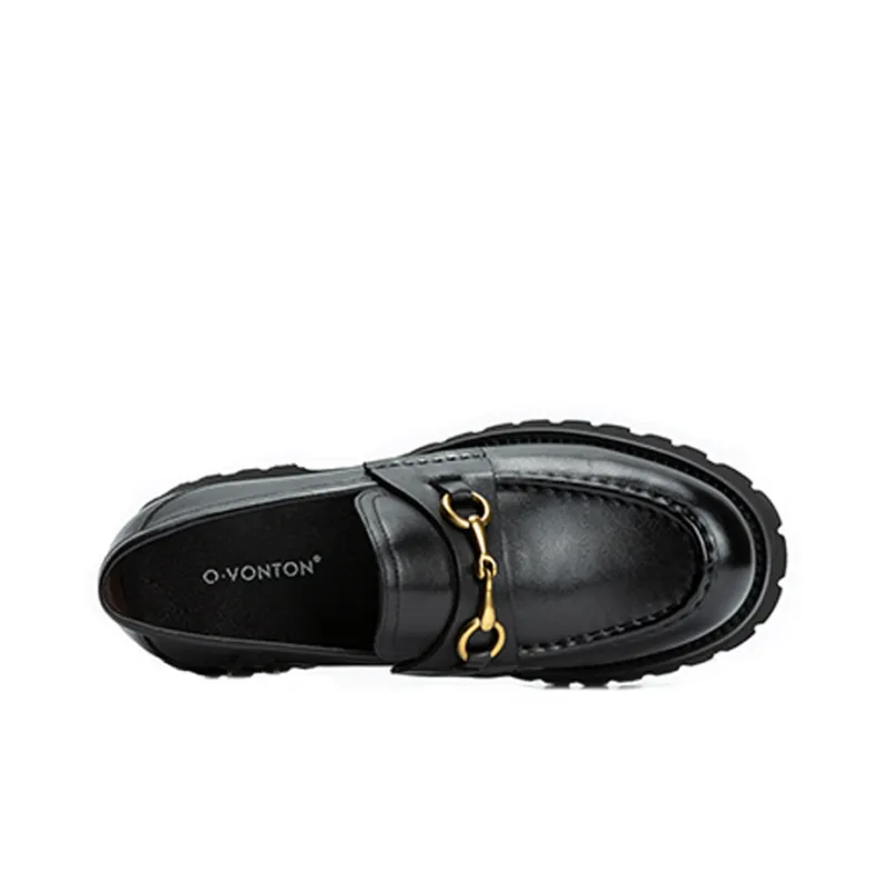 Q.VONTON Loafers Women's Low Top Coffee/Black-1