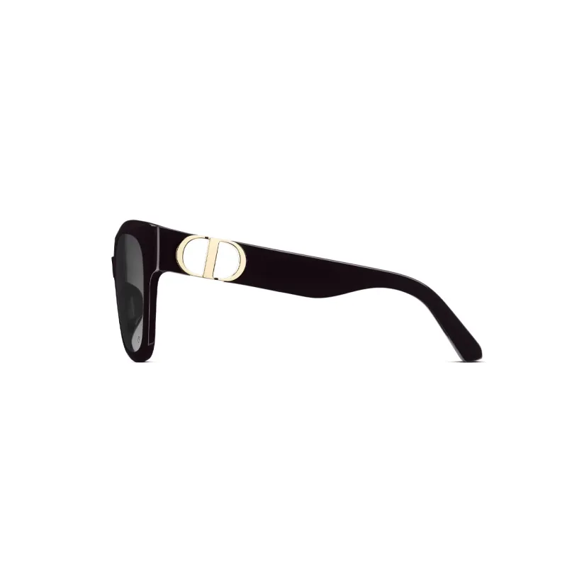 DIOR Acetate Irregular Shape Sunglasses Women's Black-2