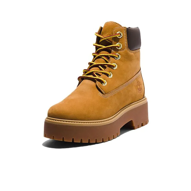 Timberland Stone Steet 6 Inch Premium Platform Waterproof Boots 'Wheat Nubuck' Women's-1