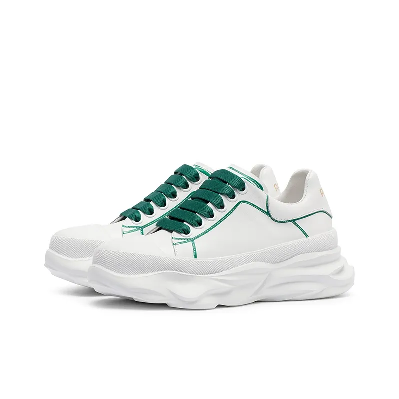 Coup De Foudre Slip-Resistant Cushioning Height Increasing Low-Top Skateboard Shoes Women's-1