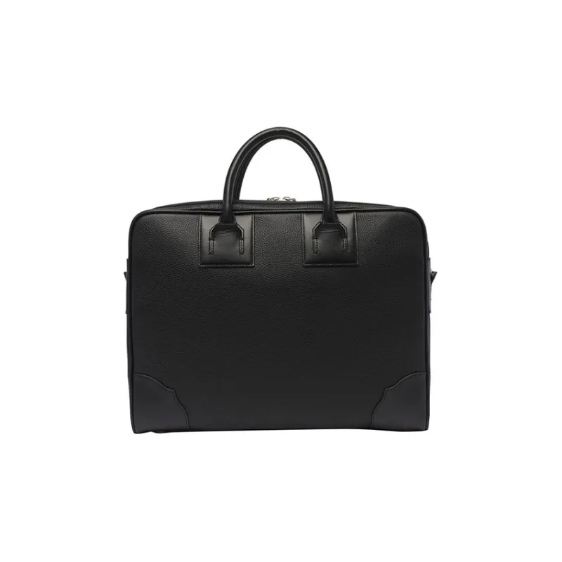 BALLY Logo-print Leather Briefcase-1