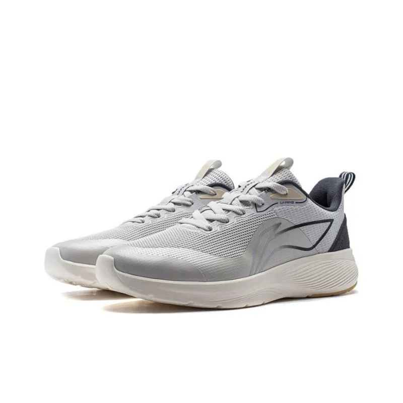 LINING Take A Dip Running Shoes Men Low Top Black Gray White-2
