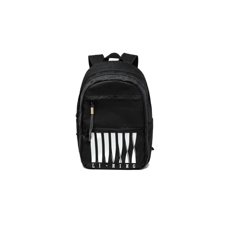 LiNing Chinese Culture Series Polyester Backpack Regular Unisex Black-0