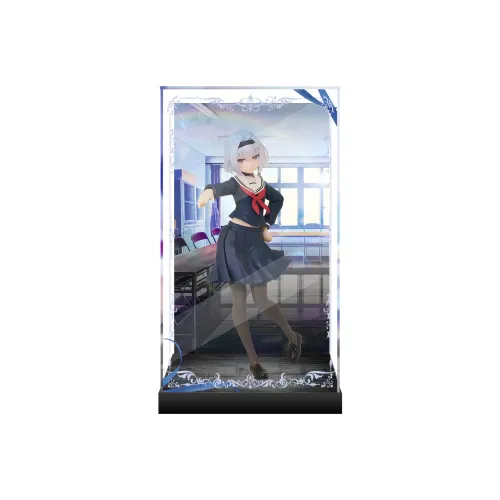 AOWOBOX TAiTO Coreful Dragon King's Work Empty Silver School Uniform Ver. Figure Display Case Model Accessories
