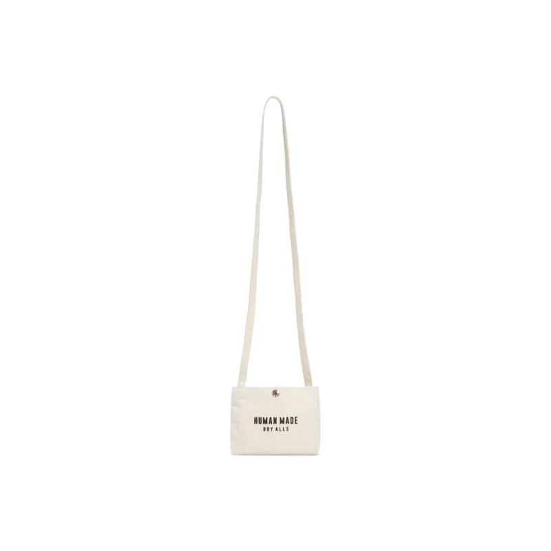 HUMAN MADE Cotton Shoulder Bag Mini Unisex White-5