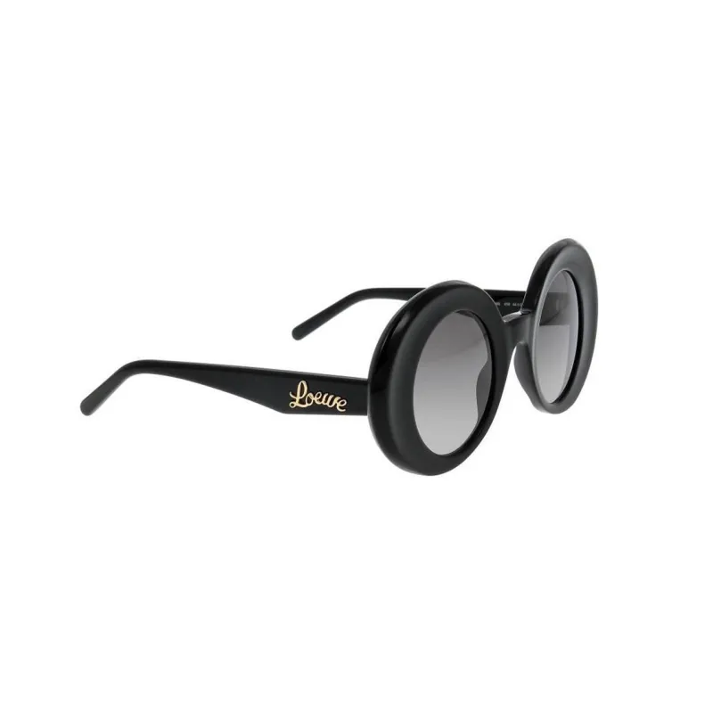 LOEWE Acetate Irregular Shape Sunglasses Women's Black-1