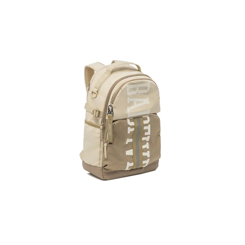 LiNing Badfive Polyester Backpack Regular Unisex Dusty Khaki/Light Wheat Brown-2