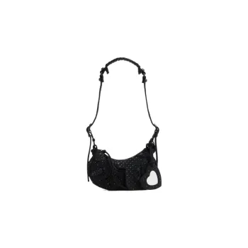 Balenciaga Le Cagole Fabric Handbag, Shoulder Bag Mini Women's Black