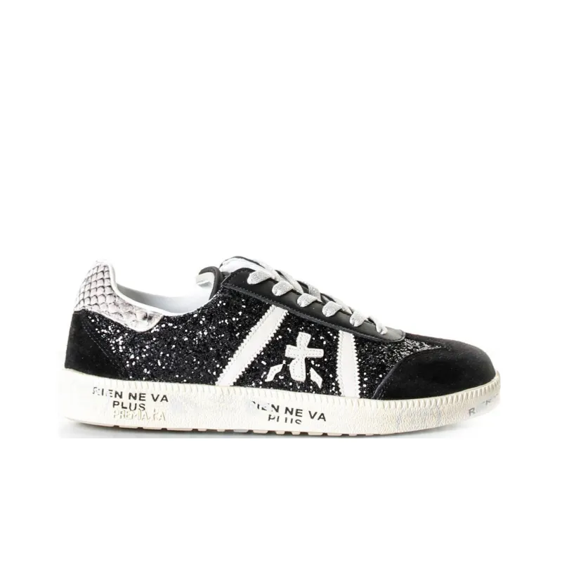 PREMIATA Bonnie Low-Top Skateboard Shoes Women's Black-1