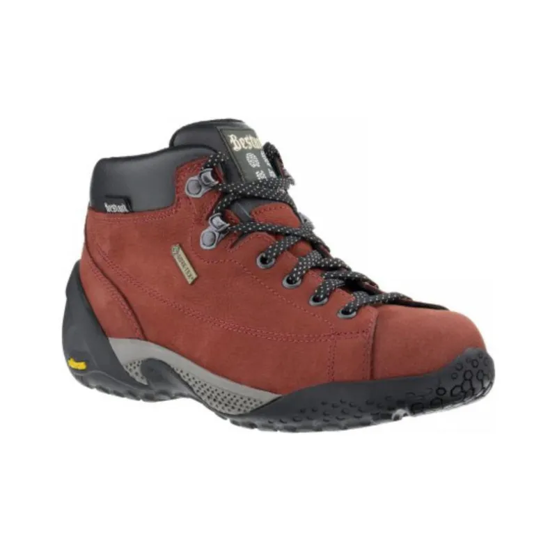 Bestard Travel Lady Cushioning Wear-Resistant Mid-Top Outdoor Shoes Unisex Red-2