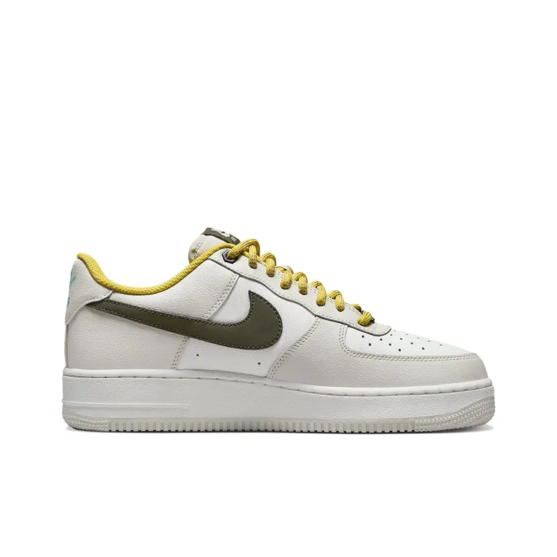Nike Air Force 1 Low '07 Prm Light Bone Cargo Khaki Vivid Sulfur-1