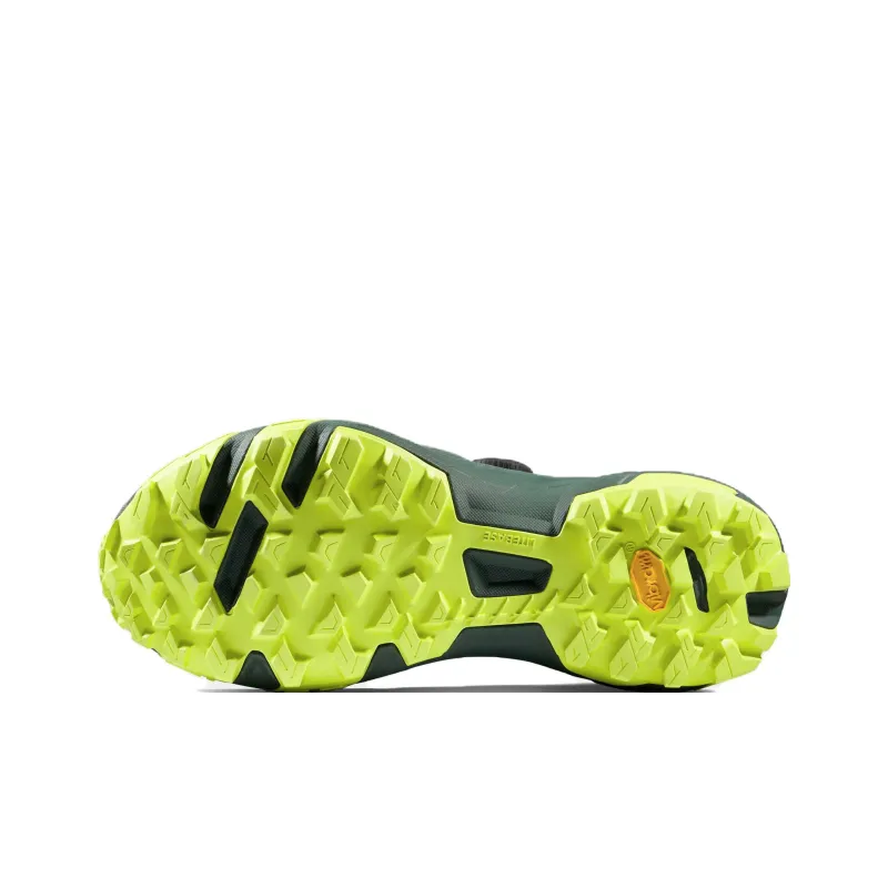 MAMMUT Aenergy TR Cushioning, Slip Resistant, And Abrasion Resistant Mid Top Outdoor Shoes Women's Green Yellow-4