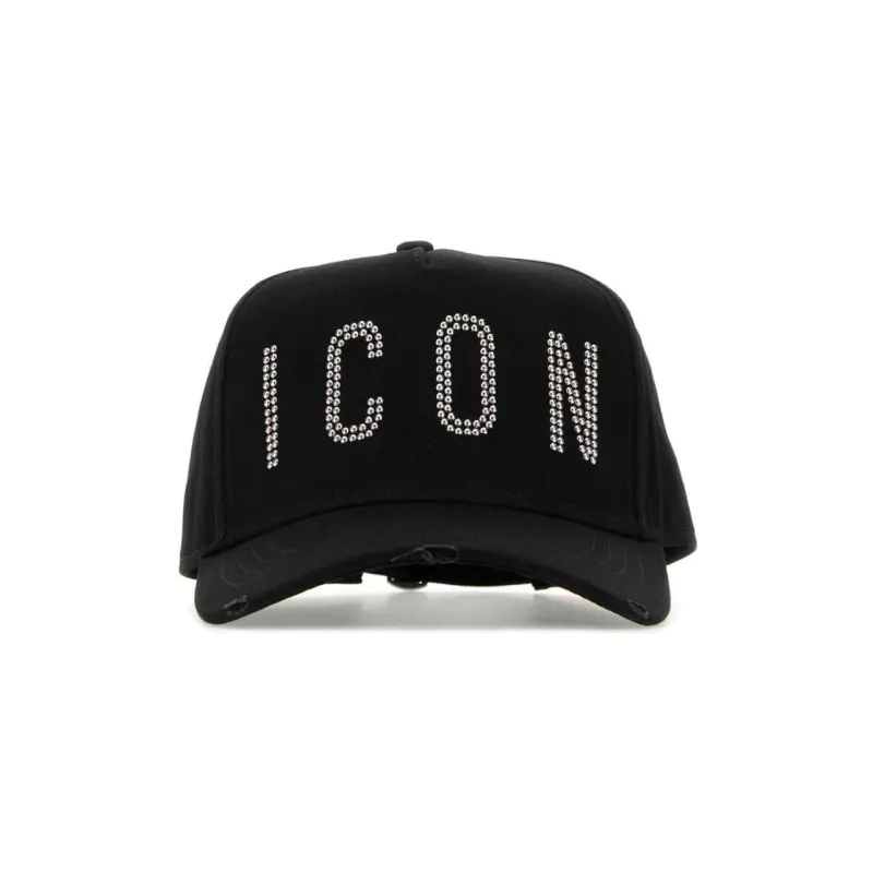 Dsquared2 Logo Studded Baseball Cap-1