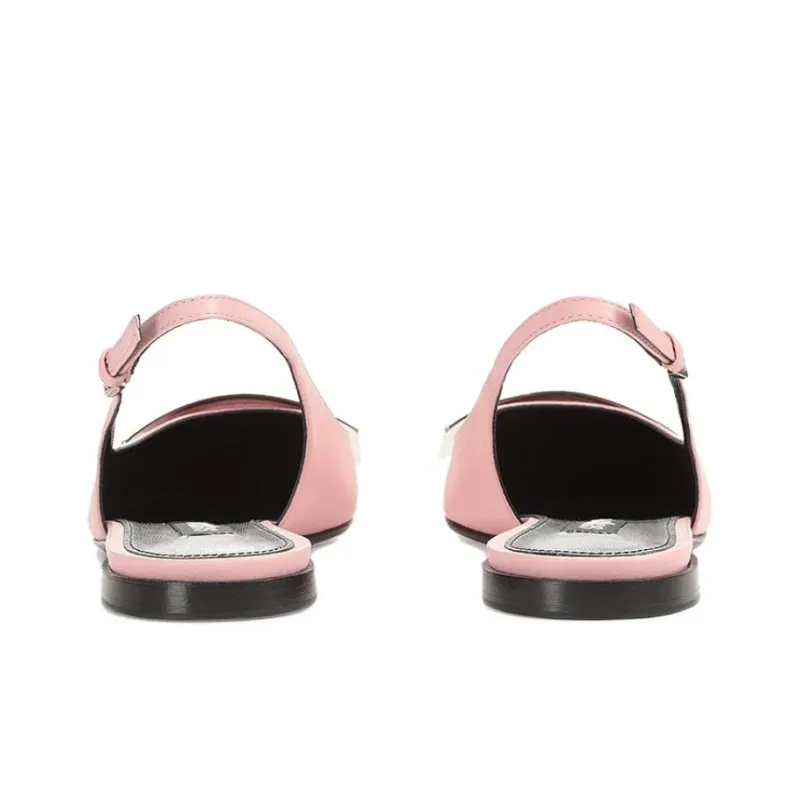SERGIO ROSSI Miroir Leather Slingback Pumps-4
