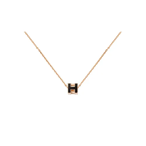 HERMES Cage D'H Necklaces Women's