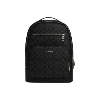 COACH ETHAN Fabric With Artificial Leather Backpack Large Size Men's Black