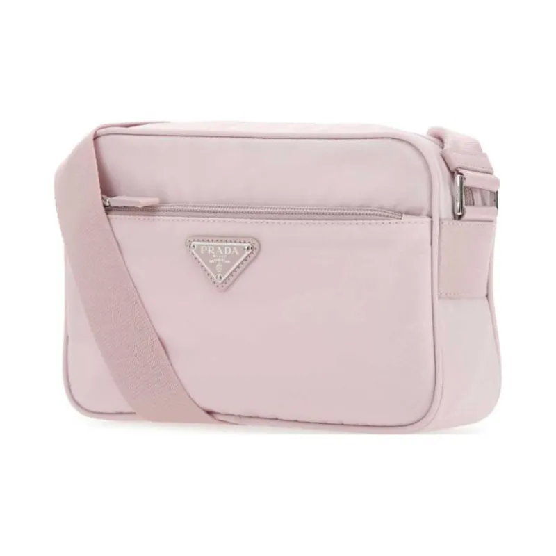 PRADA Recycled Nylon Shoulder Bag Women's Pink-1