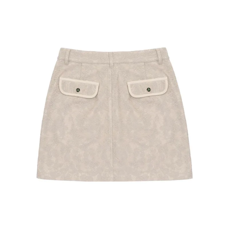 LI NING 1990 Casual Short Skirts Women's Light Milk Umber-1