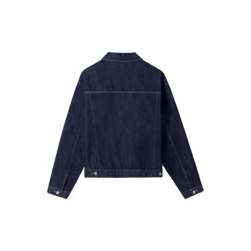 HIPPIEMISS Denim Jacket Women's Normal Washed Blue-1