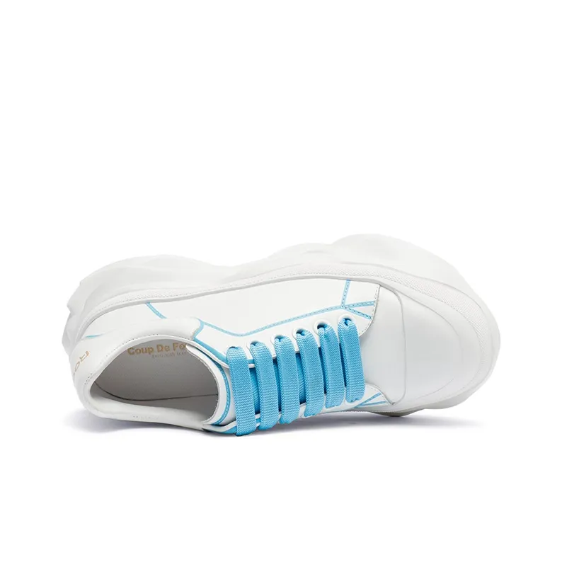 Coup De Foudre Slip-Resistant Cushioning Height Increasing Low-Top Skateboard Shoes Women's-8