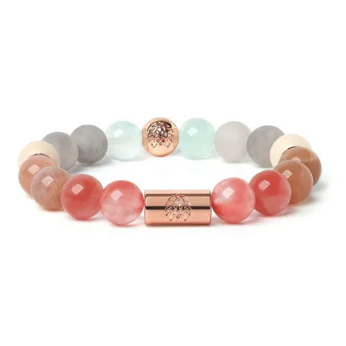 Rastaclat Sunstone Small Lion Chinese Style Beaded Bracelet Unisex