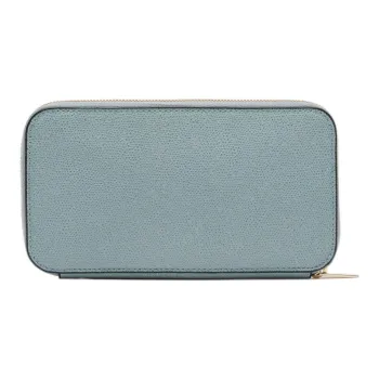 Valextra Millepunte Calfskin Wallet Women's Blue