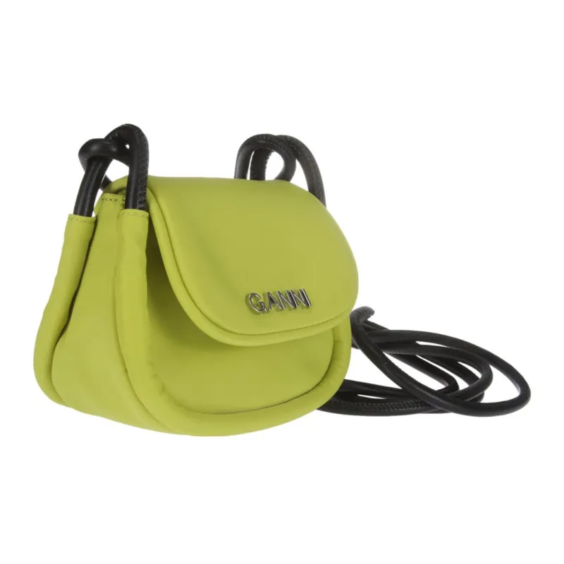 GANNI Technical Fabric Shoulder Bag Crossbody Bag Mini Women's Green-5