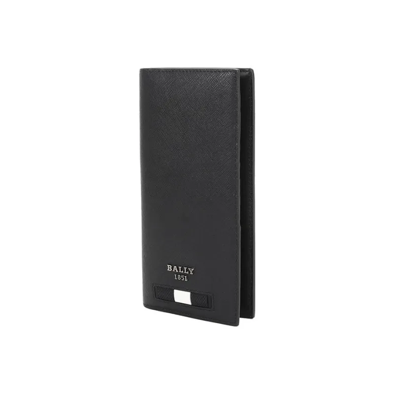 BALLY Cow Leather Coin Purses Wallets Men's Black-1
