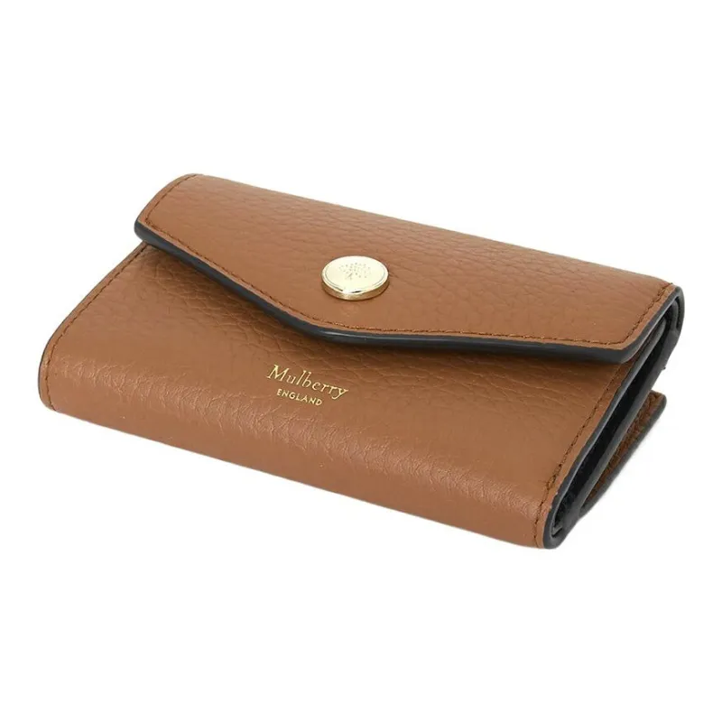 Mulberry Cow Leather Wallet Women's Brown-2