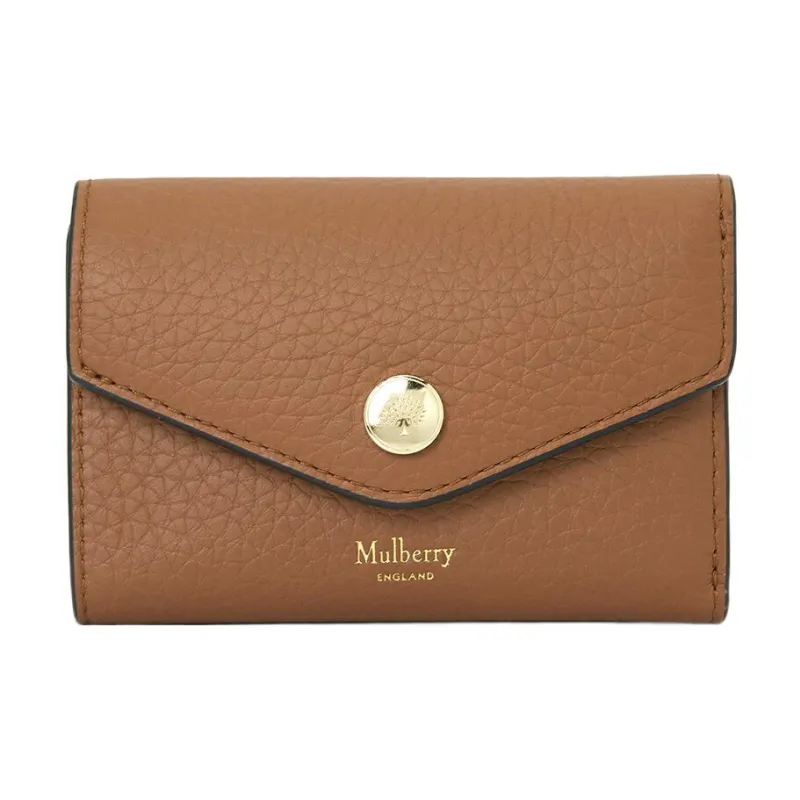 Mulberry Cow Leather Wallet Women's Brown-0