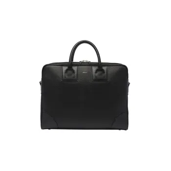 BALLY Logo print Leather Briefcase