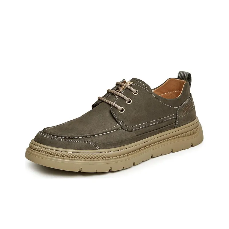 TATA Men's Casual Shoes Men Low Top Earth Yellow/Brown-1