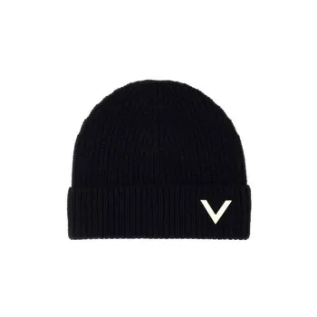 Valentino Logo Plaque Beanie