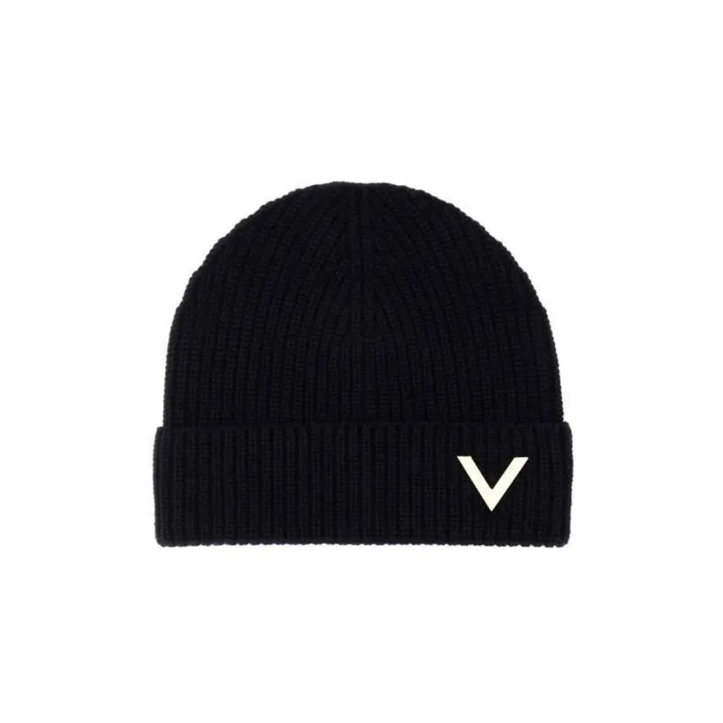 Valentino Logo Plaque Beanie-0