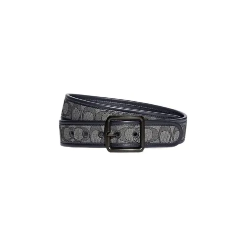 COACH Leather Belts Unisex Blue