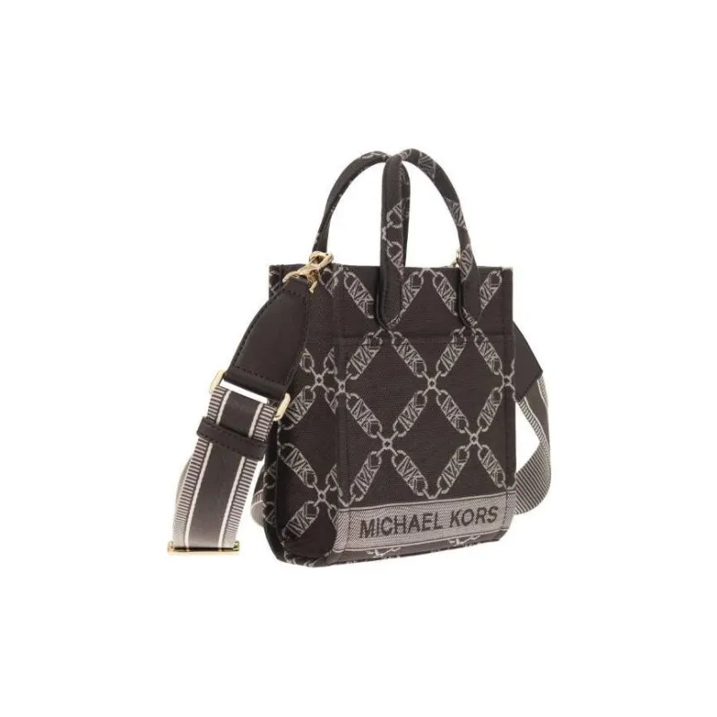 MICHAEL KORS Cotton Crossbody One Shoulder Handbag Mini Women's Brown-1