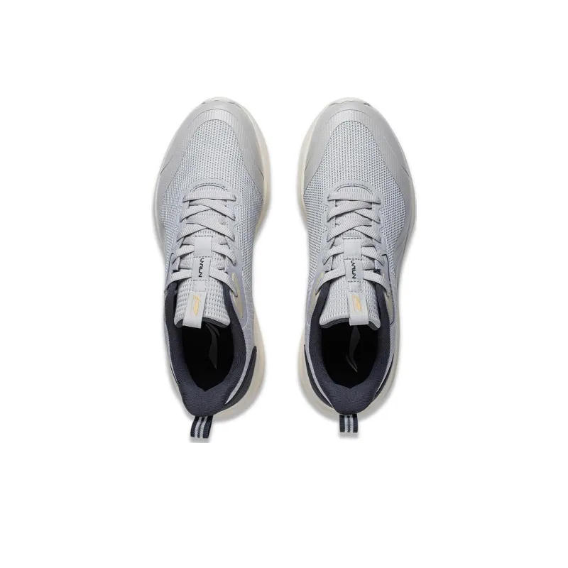 LINING Take A Dip Running Shoes Men Low Top Black Gray White-3