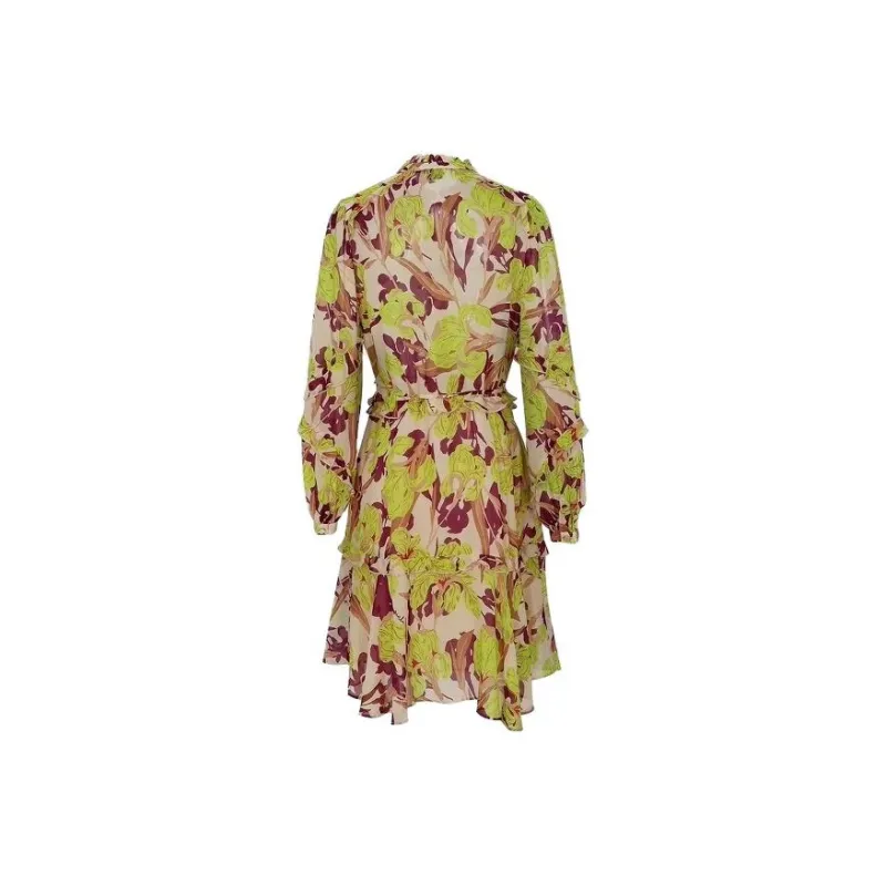 PINKO FW23 Long Sleeved Dress Women's Multicolor-1